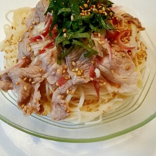 10分✳冷しゃぶと薬味のそうめん